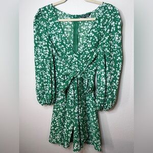 SHEIN Floral Green Dress size L